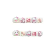 Kitty Cat Girl Nail Art