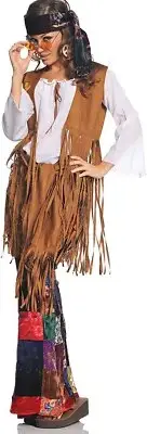 Underwraps Costumes Women's Retro Hippie Costume - Peace Out