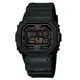 【CASIO 卡西歐】G-SHOCK系列 軍事風格炫黑方形電子錶DW-5600MS-1_黑x紅_48.9mm