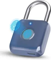 Pothunder Fingerprint Padlock, Smart Padlock, Locker Lock, Biometric Metal Ke...
