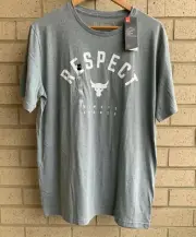 Under Armour Project Rock "Respect Always Earned" Shirt 1347698-035 - Size Large