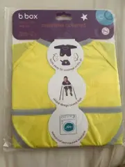 New BBox Yellow Unisex Smock Bib 6mo-2years (lemon Sherbet) Australian Design