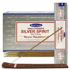 Satya Nag Champa Silver Spirit Agarbatti Incense Sticks Home15g x 12 Boxes 180gm