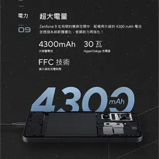 華碩 ASUS Zenfone 9 (8GB/128GB) 5.9吋雙主鏡頭防塵防水手機 贈『氣墊空壓殼』