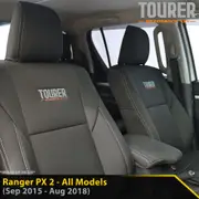 Ford Ranger PX II Tourer 2x Front Row Seat Covers (In Stock)