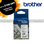 Brother Genuine CZ-1005 50mm x 5m Continuous Thermal Label Roll for VC-500w