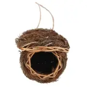 Bird Nest Grass Bird Outdoor Hanging Birdhouse Canaries Nest Chickadee House