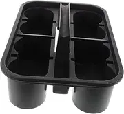 ULTECHNOVO Plastic Storage Organizer Basket with Handle Durable Compartmentalized Design for Car Cleaning Tools Art Supplies and Makeup Aesthetic Thickened Plastic Tote for Home and Bathroom