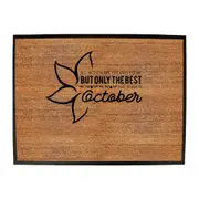 Sailing October Birthday All Women Are Created Equal - Funny Novelty Doormat Man Cave Floor mat