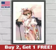 Masamune Shirow Pink Gum Nurse Girl Palm Trees 18" x 24" Anime Poster Print