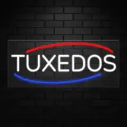 Tuxedos Sign for Business Displays | LED Flex Neon | 32"W x 13"H x 1"D