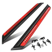 Fit 2018-2024 Jeep Wrangler JL Nerf Bar Running Board w/Red Dropped Step Plate (for: Jeep)
