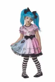 Rubies Little Blue Skelly Skeleton Punk Gothic Childs Halloween Costume 701083