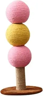 STARTIST Cat Scratching Post,Cats Claw Scratcher,Pet Supplies Furniture Protection Kitten Scratch Post Toy for Indoor Cats Resting, Yellow Pink