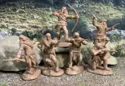 Paragon PS002BU "Apaches Set #1 (BUCKSKIN)" 54mm Plastic Toy Soldiers