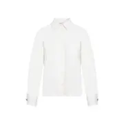 [Max Mara] Max Mara-White Tirolo Virgin Wool Shirt Jacket-Donna 40 IT