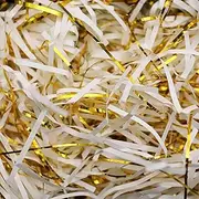 KOLZEMV 100 g Raffia Raffia, Filling Material Gift, Filling Material for Packages, Shredded Paper for Gift Box, Festival Gift Decoration Packaging, White