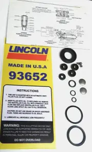 Lincoln-Walker 93652 Service Kit + Decal -2 1/2- 3 Ton Floor jack- Seal kit