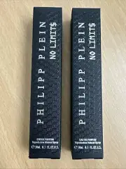 Philipp Plein No Limits 10ml Edp Spray (Pack of 2) 2 X 10ml = 20ml Free P&P
