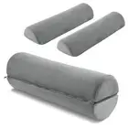 Neck Pillow for Sleeping Round Roll Pillow Including 2 Pack Half Moon