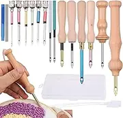 Embroidery Kit - Adjustable Rug Yarn Needle, Needle Embroidery Set | Embroidery CROS Stitching Needle Kit, Needle Tool, CROS Stitching Kit for Curtains Carpet Table