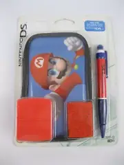 Super Mario DS Lite Expressions Kit Storage Case Wrap Screen Protector Stylus ++