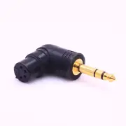 World's Only Angled 4 Pin Balance XLR (female) to 1/4" (6.35mm) male Adapter