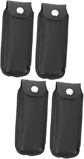 DRESSOOS 2pcs Harmonica Bag Sturdy Imitation Leather Sleeve for Harmonica Portable Hard Cases with Flexible Lid Stylish Storage for Musicians present