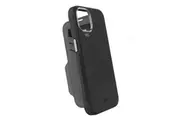 EFM iPhone 13 Pro (6.1" Pro) Monaco Leather Wallet Case Armour with D3O 5G Signal Plus - Black/Space Grey