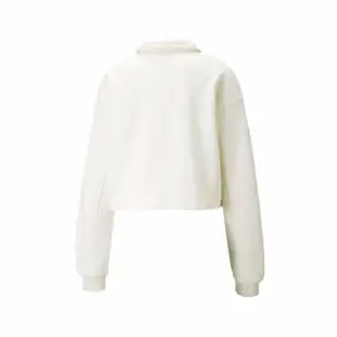 【PUMA】Polo衫 Infuse Polo Sweatshirts 女款 短版 寬鬆 米(53342465)
