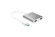 J5create JUA365 USB 3.0 to 4K2K Dual HDMI Multi-Monitor Adapter