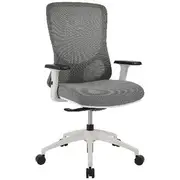 J.Burrows Halifax Ergonomic Chair Grey/White
