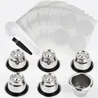 Reusable Capsules for Nespresso OriginalLine, 6pcs Refillable Espresso Pods S...