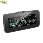 Motorcycle 3 IN 1 GPS LCD Digital HUD Speedometer Tachometer Slope Meter TPMS