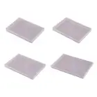 5 Pieces Stackable Flat Boxes Clear Storage Container Letter and Paper Holder