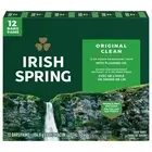 12 Pack of Irish Spring Bar Soap, Original Clean w/ Flaxseed Oil