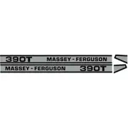 NEW 390 MASSEY FERGUSON TRACTOR HOOD DECAL KIT MF390 TURBO HIGH QUALITY DECALS