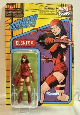 Marvel 2021 Legends Retro Action Figure 3.75" Elektra New Unpunched