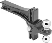 Cls III/IV Adjustable Dual Ball Mount with 5.1cm /5.9cm Chrome Balls Replacement Auto Part, Easy to Instal