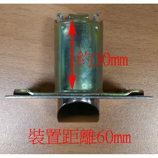 廣安牌喇叭鎖 C9710 裝置距離60mm無鑰匙(金色)浴室鎖 廁所用 木門 塑鋼門用