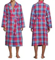 Polo Ralph Lauren 100% Cotton Soft Wash Woven Shawl Collar Robe, Multi, Sm