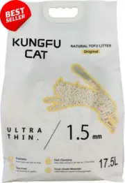 Original Tofu Cat Litter 6.5kg, Superior Odor Control, Quick Clumping, Low Dust,