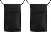 FOMIYES 2pcs Hair Stylist Tools Bag Hair Cutting Scissor Storage Hairdressing Tool Belt Bag Portable