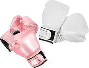 PAMINGONO 2 Pairs Boxing Gloves Sparring Mitts for Boys Pearlescent Solid Color for Training and Play Lightweight Portable for Boxing Gear