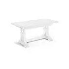 Extendable Table Rectangular Fratino Classic Art Povera White Matt