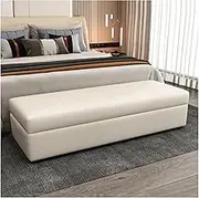 Bed End Bench Storage Bench with Storage Bench for Bedroom End of Bed Bench Foot of Bed Bench Entryway Bench Storage Ottoman Bench Leather Bench Bedroom Bench(120 * 40 * 42cm)