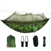 2 Person Hammock With Mosquito Net Bed Strength Parachute Fabric Swing Hanging