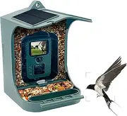 Solar Powered 1080P Wireless WiFi Smart Bird Feeder Camera Waterproof Bird Watching Camera