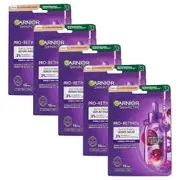 5PK Garnier Skin Active Pro Retinol Smoothing Serum Anti-Aging Sheet Mask 22g