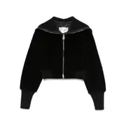 [Victoria Beckham] Victoria Beckham Jersey Jacket 6 UK BLACK
